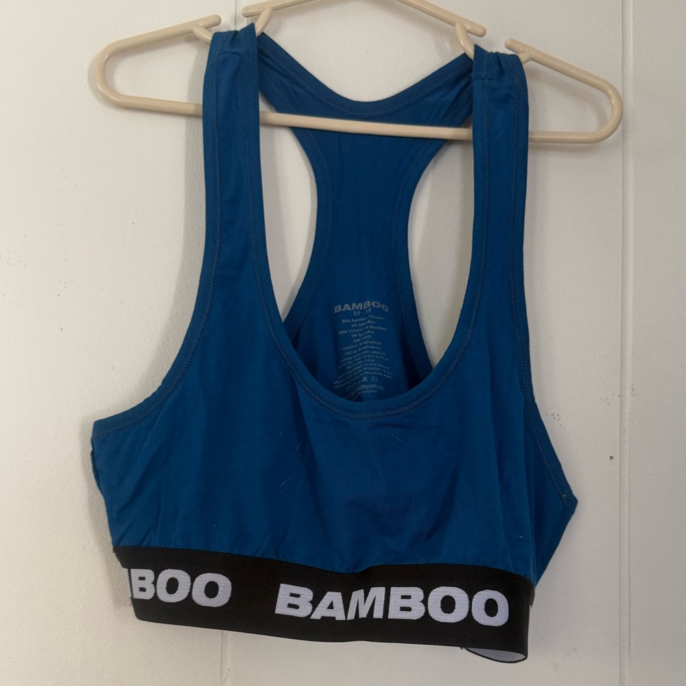 BAMBOO Blue Sports Bra